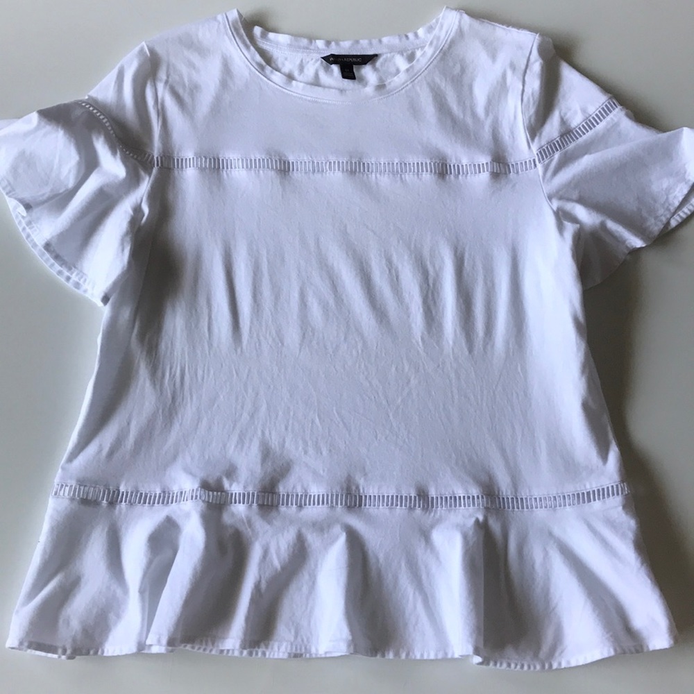 [Banana Republic] White Knit Top